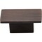 Jeffrey Alexander 1-9/16" Overall Length Brushed Oil Rubbed Bronze Rectangle Mirada Cabinet Knob 81021DBAC - alternate 2